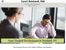 Tablet Screenshot of drcarolireinhardt.com